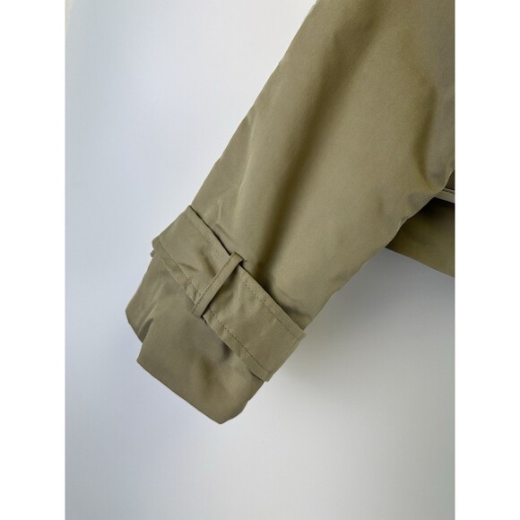 Grey Lab Quilted Jacket Olive Stand Collar Hidden Zip Button Cuff Womens Medium - Picture 3 of 16